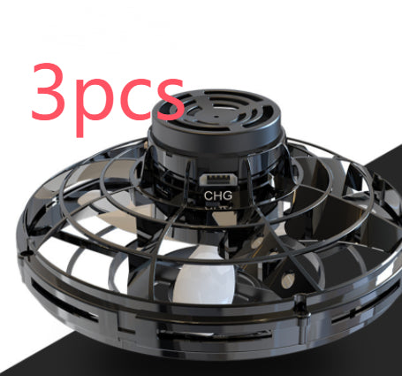 Mini LED Flying Spinner Toy – Fingertip Gyro UFO Drone for Kids