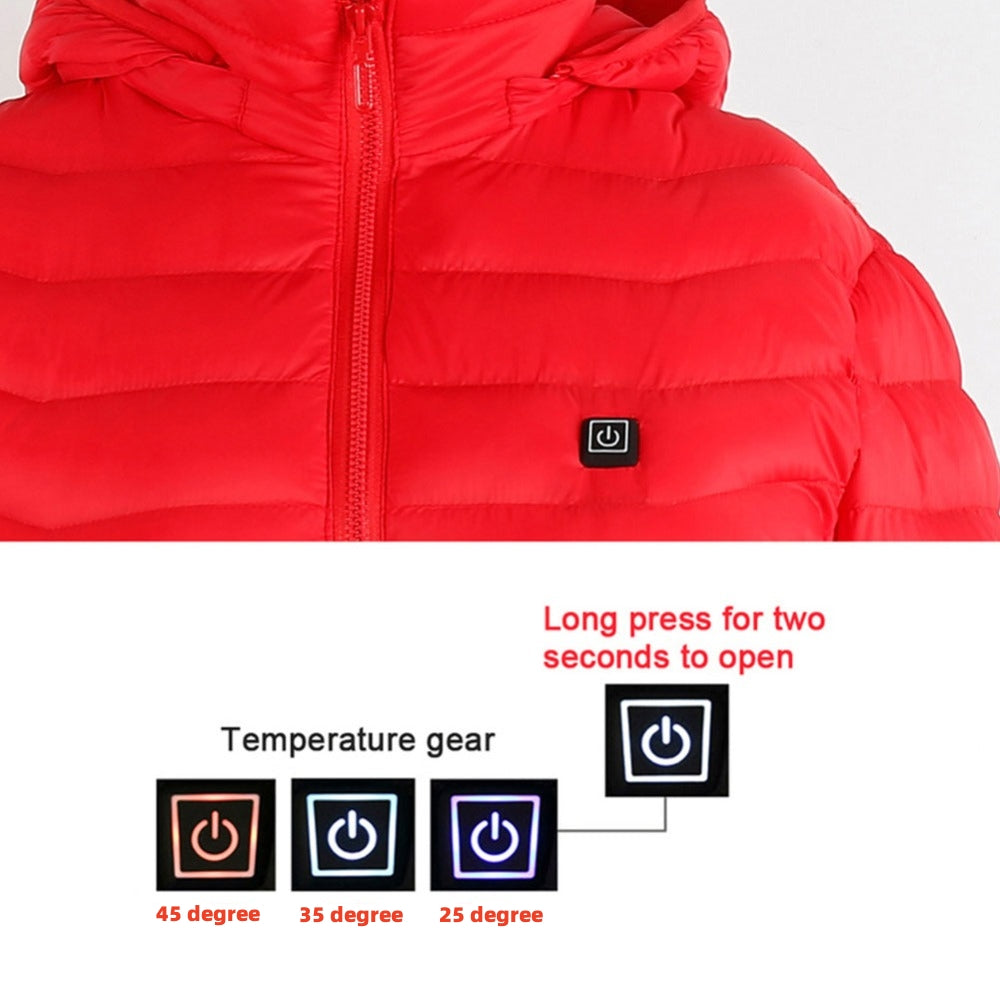 Men’s Winter Heated Jacket – USB Electric Thermal Coat