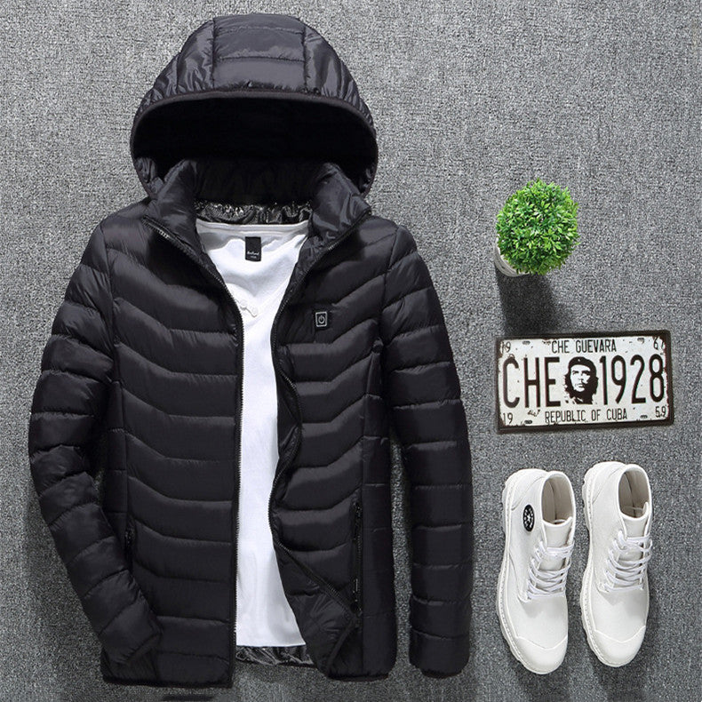 Men’s Winter Heated Jacket – USB Electric Thermal Coat