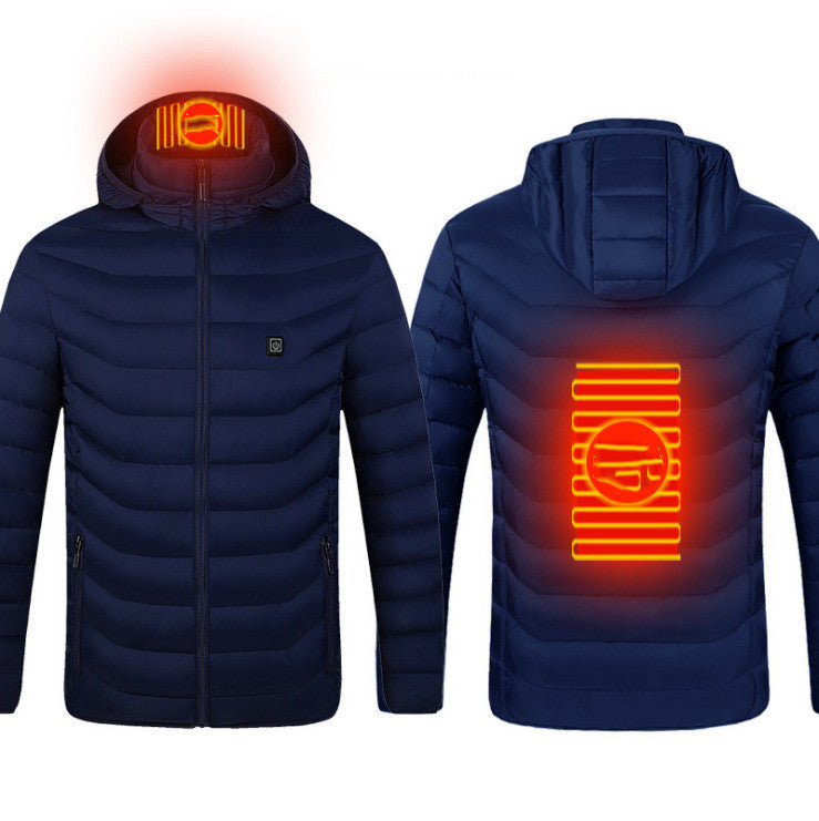 Men’s Winter Heated Jacket – USB Electric Thermal Coat