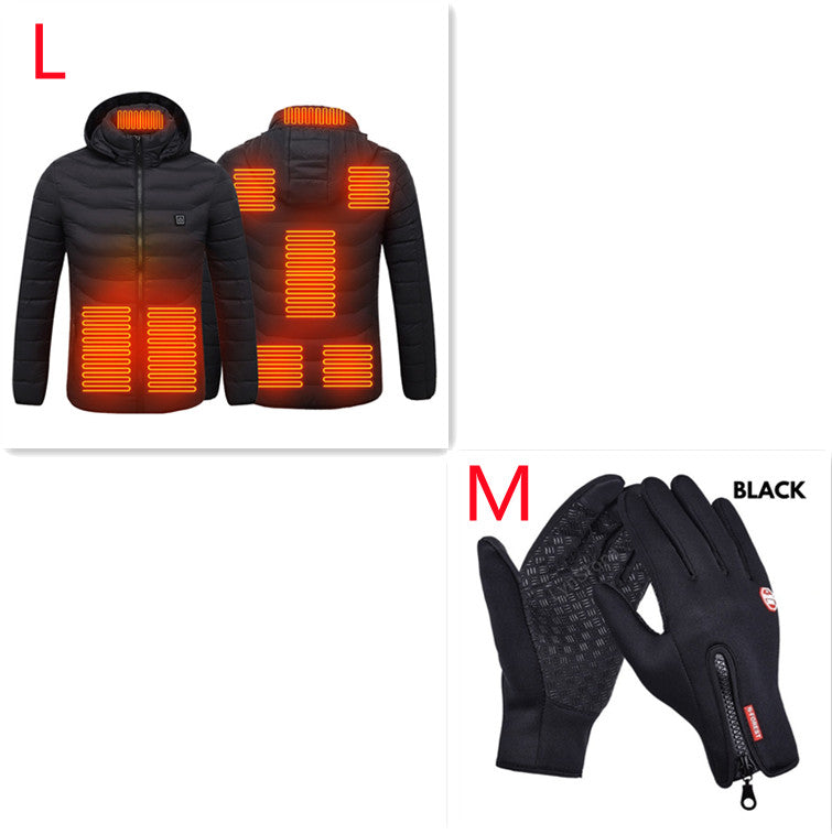 Men’s Winter Heated Jacket – USB Electric Thermal Coat
