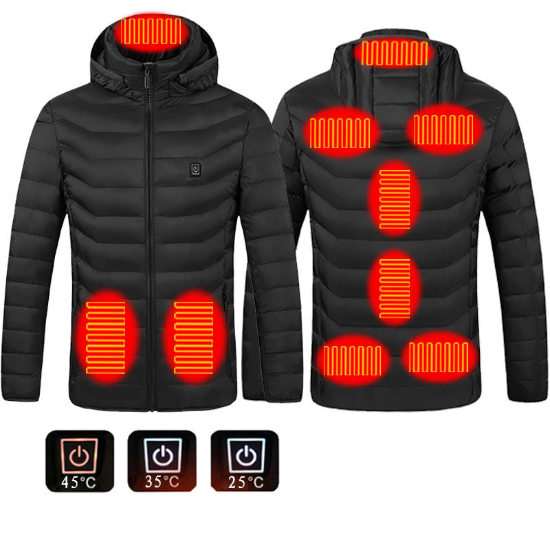 Men’s Winter Heated Jacket – USB Electric Thermal Coat